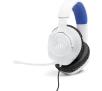 Słuchawki przewodowe z mikrofonem JBL Quantum 100P Console Nauszne Biało-niebieski