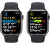 Smartwatch Apple Watch Series 8 GPS - Cellular 45mm koperta ze stali nierdzewnej grafitowy - pasek sportowy północ