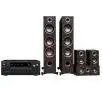 Zestaw kina Onkyo TX-NR6100 Czarny, Taga Harmony TAV 5.0: TAV-607F + C + S Modern wenge