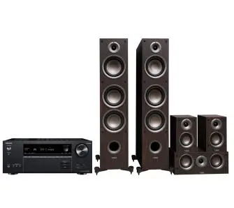 Zestaw kina Onkyo TX-NR6100 Czarny, Taga Harmony TAV 5.0: TAV-607F + C + S Modern wenge