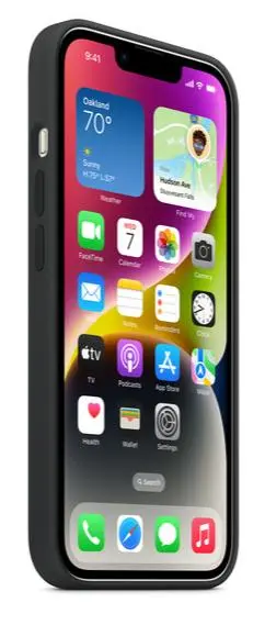 Etui Apple silikonowe z MagSafe do iPhone 14 Północ