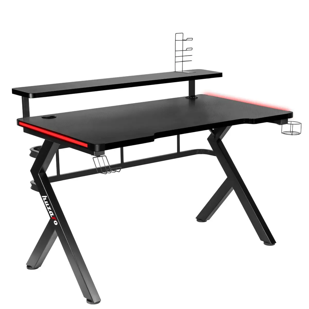 Biurko Huzaro Hero 5.0 RGB LED 120cm Czarny