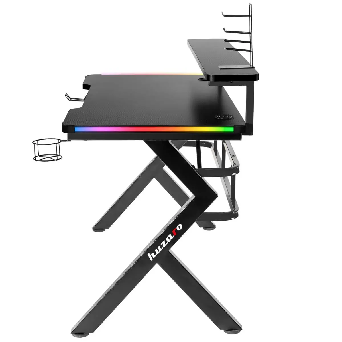 Biurko Huzaro Hero 5.0 RGB LED 120cm Czarny