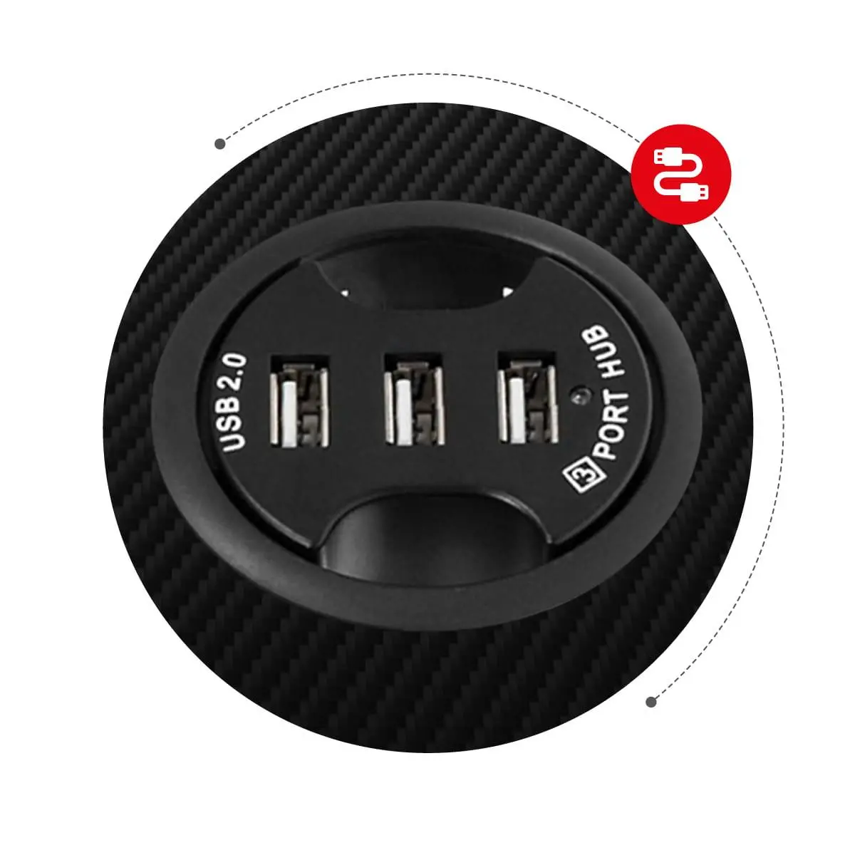 Biurko Huzaro Hero 5.0 RGB LED 120cm Czarny
