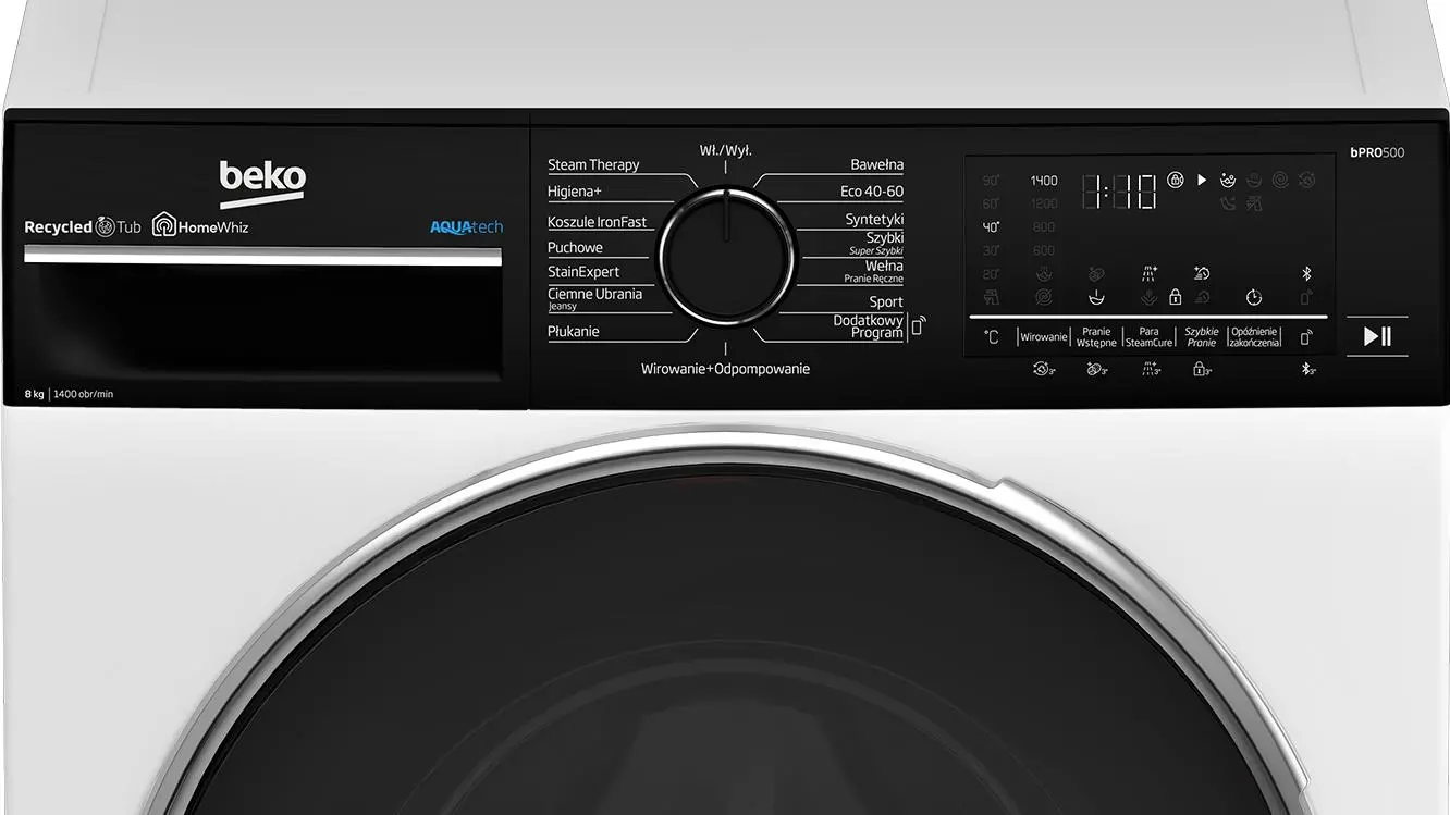 Pralka Beko bPro500 B5WFU58408WBDC 8kg 1400obr/min Zdalne sterowanie
