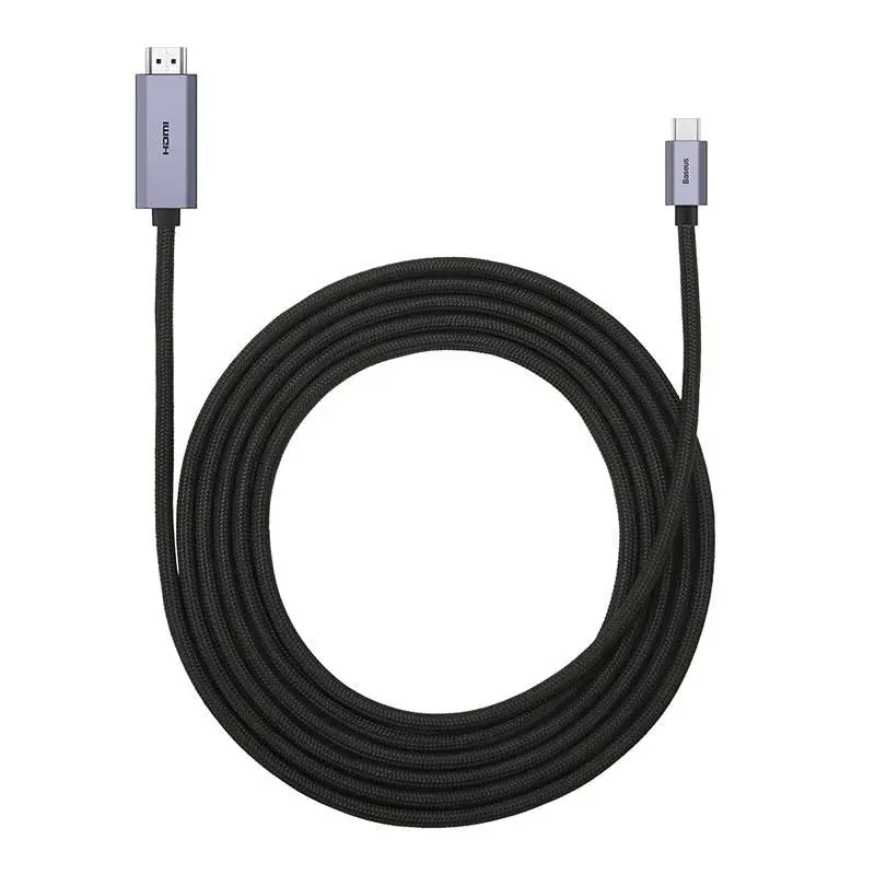 Kabel HDMI Baseus WKGQ010201 USB-C do HDMI 3m Czarny