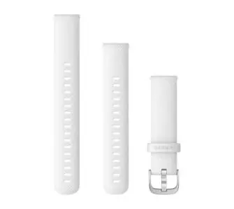 Pasek Garmin QuickFit silikon 18 mm Biały-srebrny