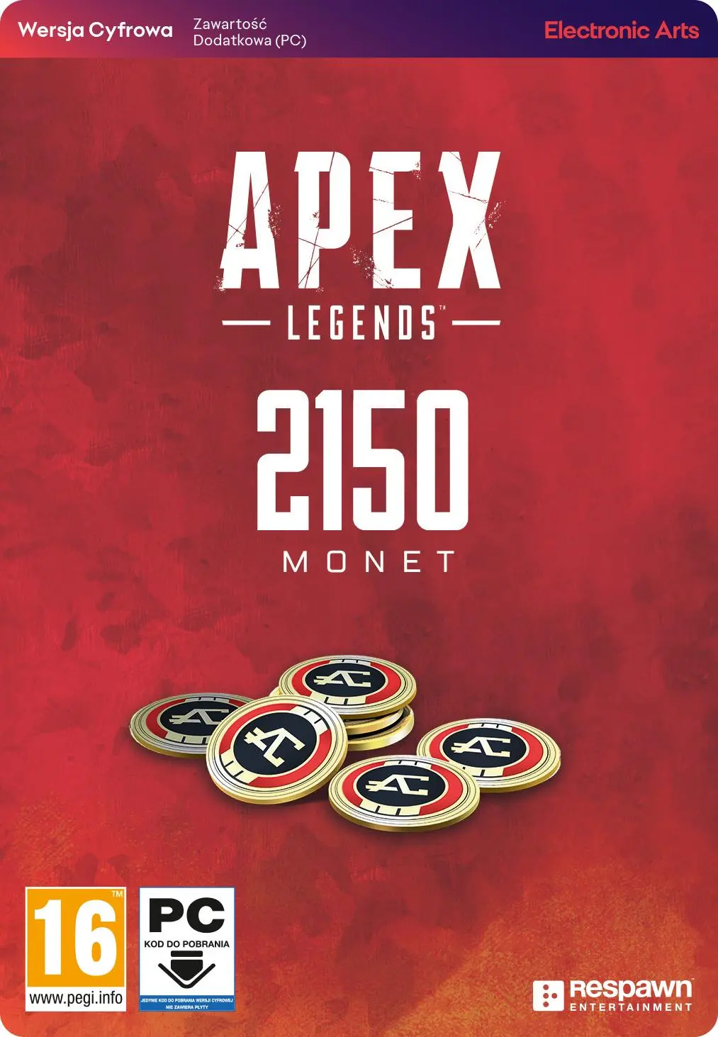 Apex Legends - 2150 monet [kod aktywacyjny] PC