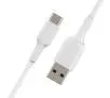 Kabel Belkin CAB001BT1MWH BoostCharge USB-C do USB-A 1m Biały