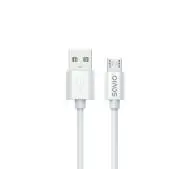 Savio USB-A-MICRO USB CL-167 2A 3m Biały