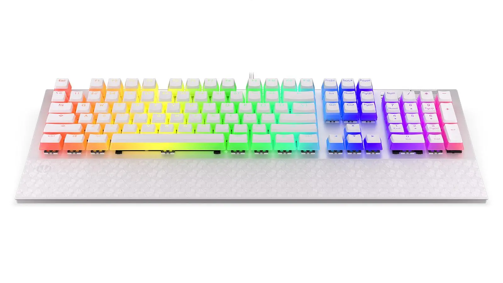 Klawiatura mechaniczna Endorfy Omnis Pudding Onyx White Red Kailh Red Biały