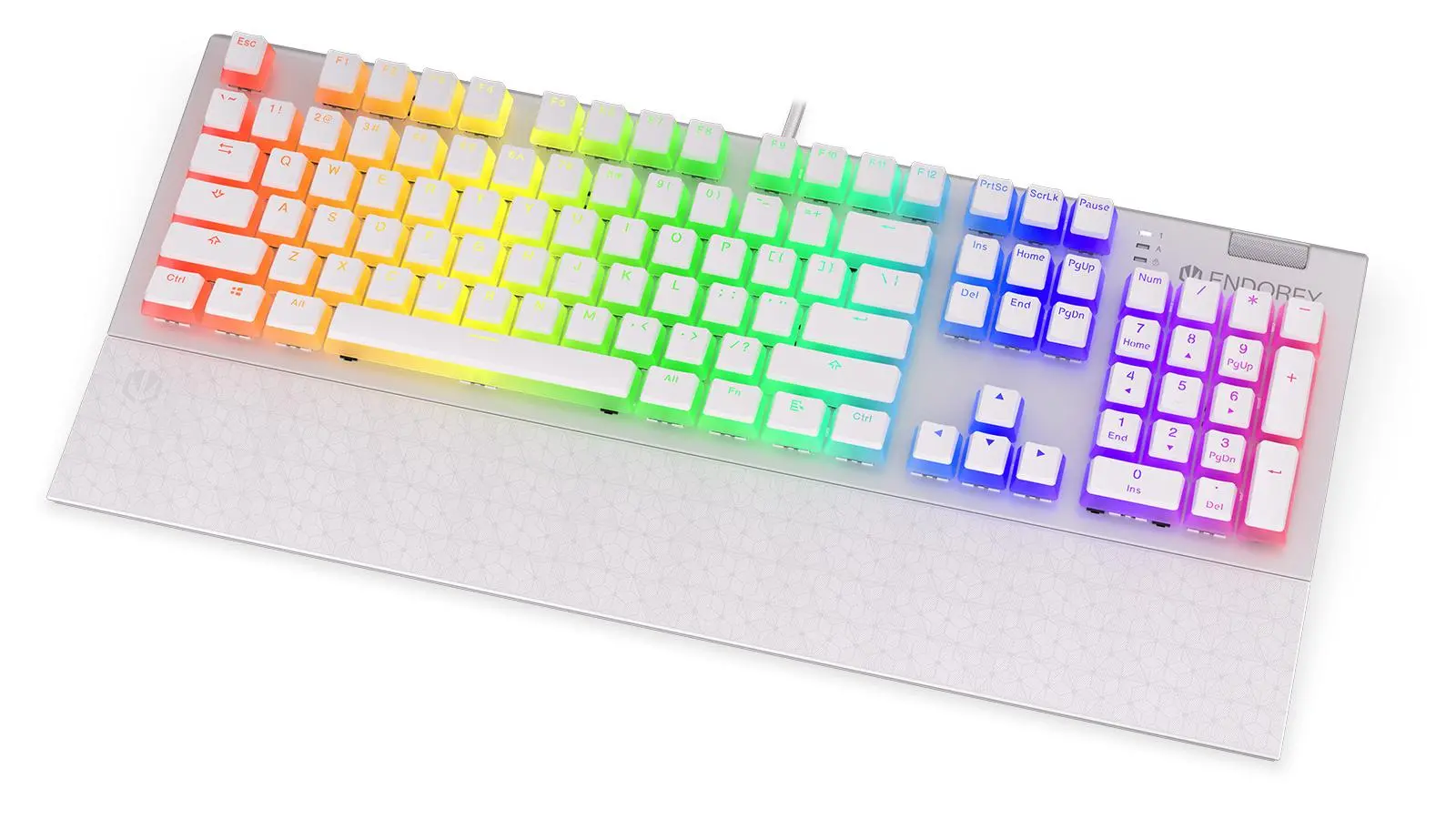 Klawiatura mechaniczna Endorfy Omnis Pudding Onyx White Red Kailh Red Biały
