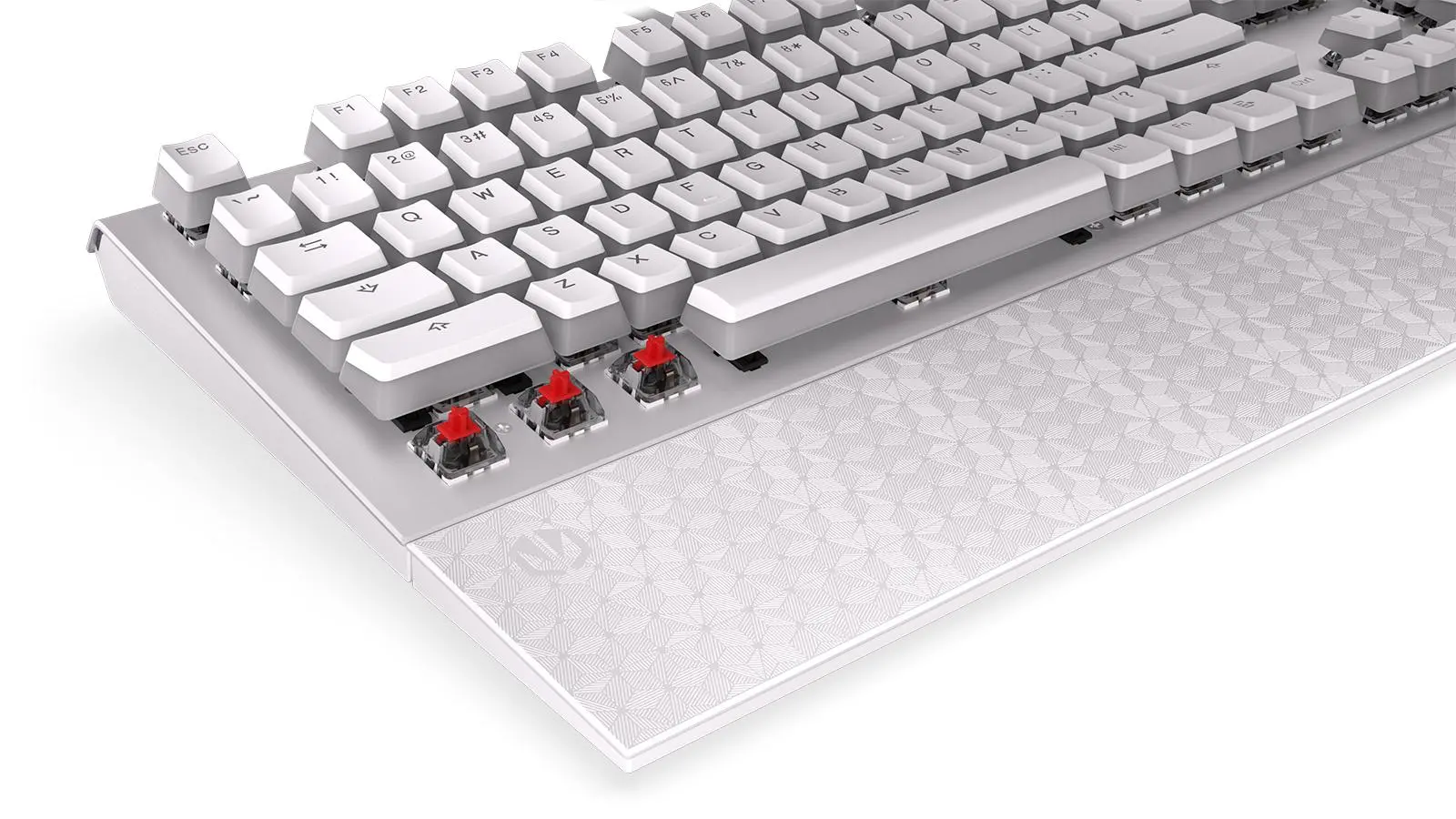 Klawiatura mechaniczna Endorfy Omnis Pudding Onyx White Red Kailh Red Biały