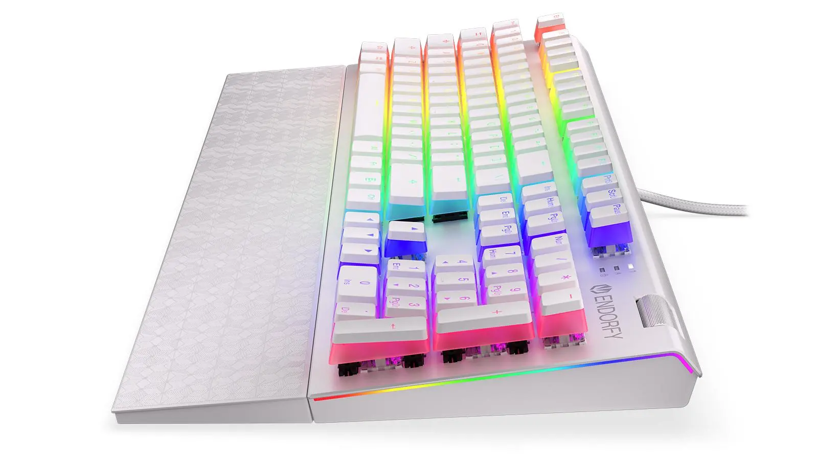 Klawiatura mechaniczna Endorfy Omnis Pudding Onyx White Red Kailh Red Biały