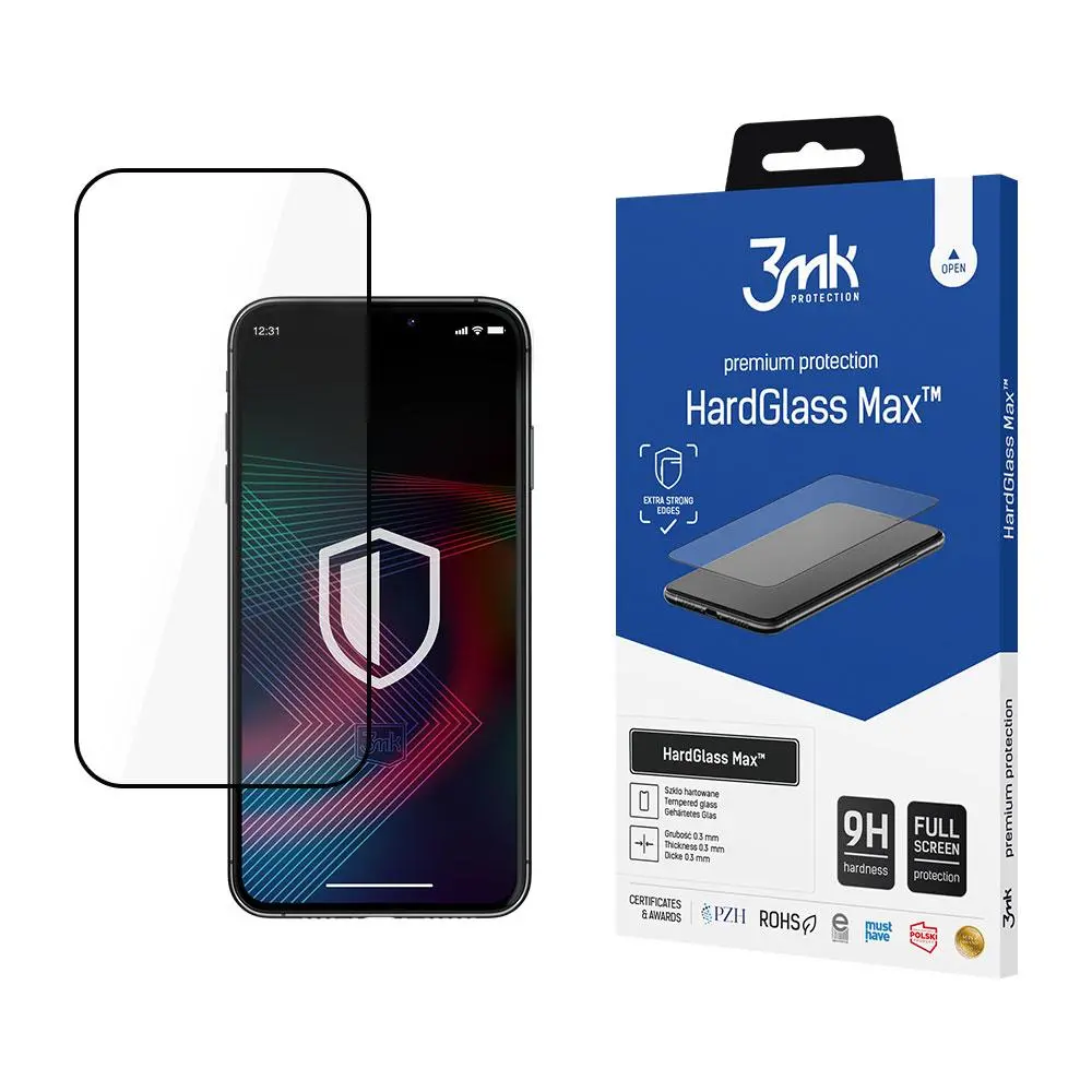 Szkło hartowane 3mk HardGlass Max do iPhone 14 Pro