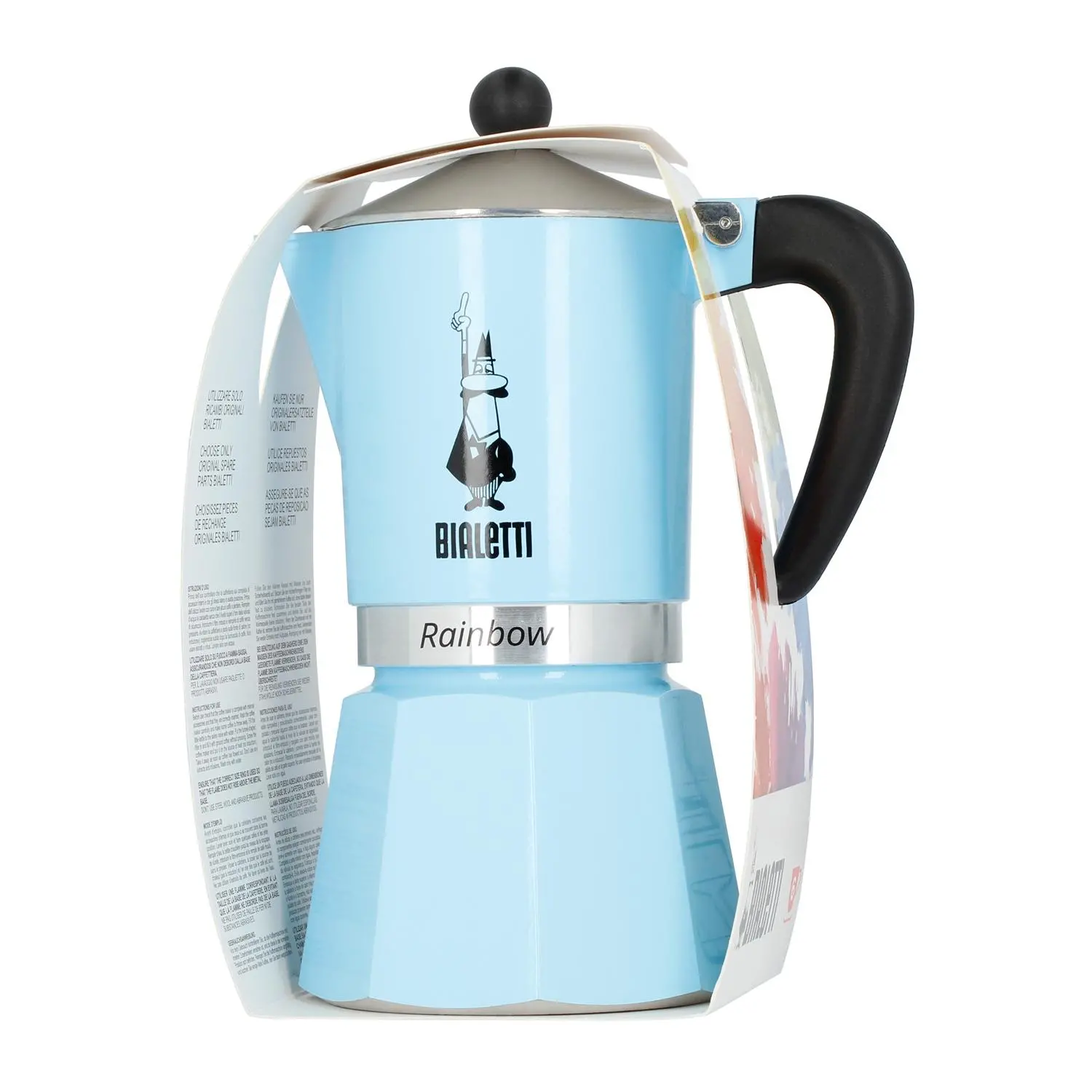 Kawiarka Bialetti Rainbow 6tz 300ml Niebieski