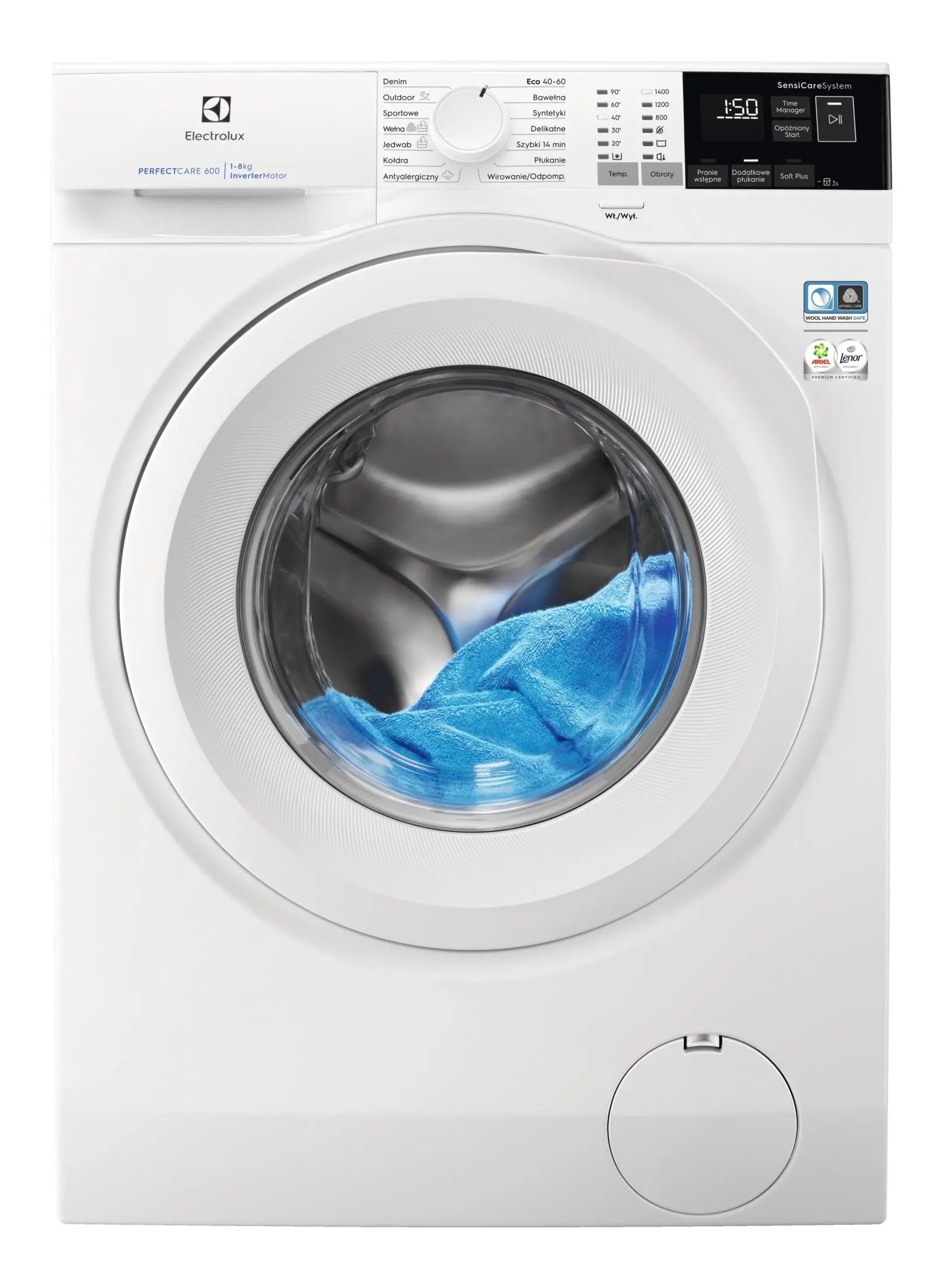 Pralka Electrolux 600 SensiCare EW6FN448WP 8kg 1400obr/min