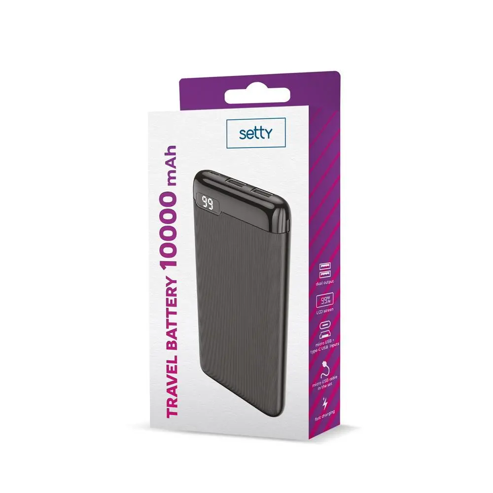 Powerbank Setty SPBL-10 10000mAh Czarny