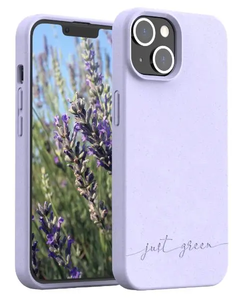 Etui Just Green 100% ECO do iPhone 14 Pro Max Fioletowy