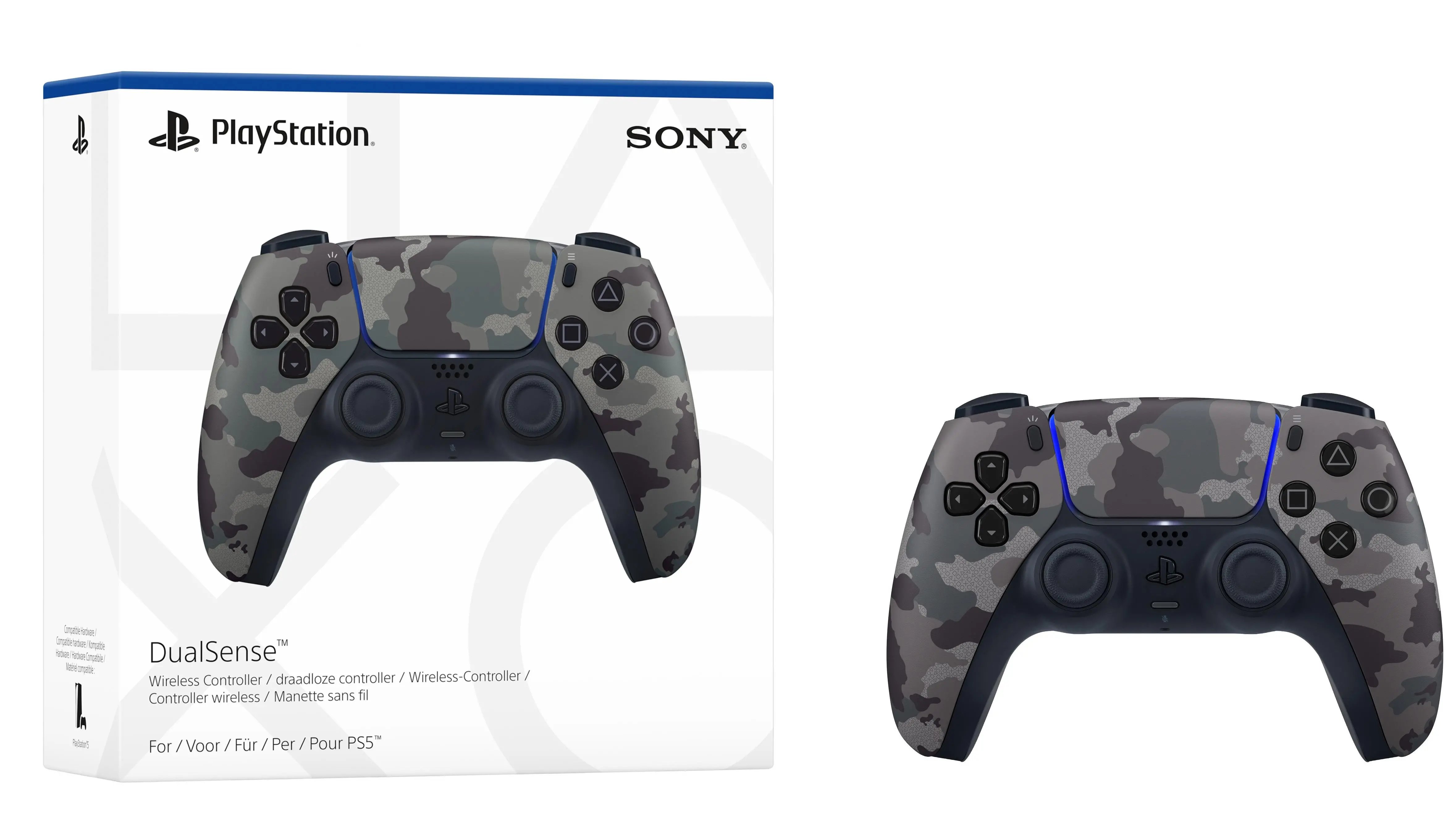 Pad Sony DualSense do PS5 Bezprzewodowy Szary kamuflaż