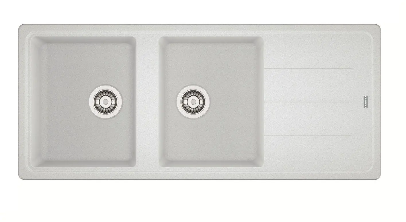 Zlewozmywak Franke Basis BFG 621-116 Granitowy Biały polarny