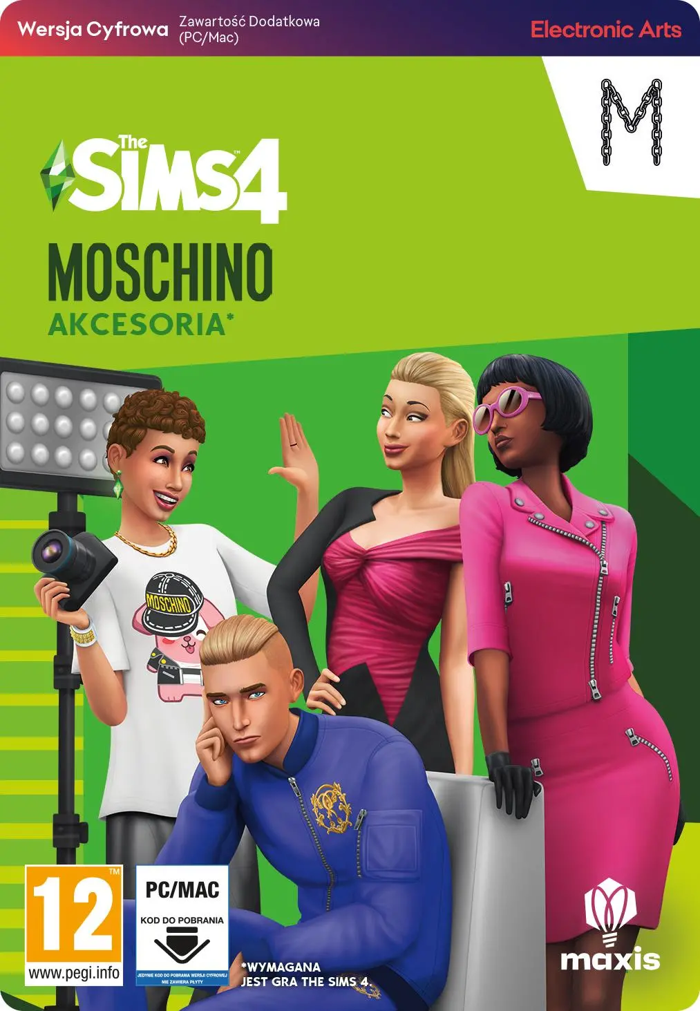 The Sims 4 Moschino Akcesoria [kod aktywacyjny] PC