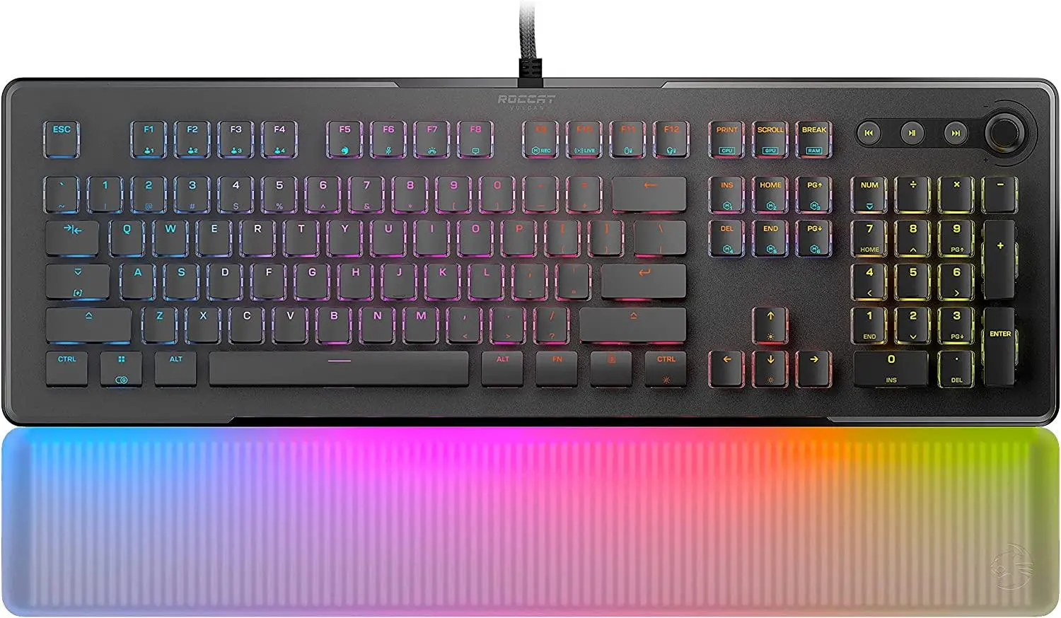 Klawiatura opto-mechaniczna Roccat Vulcan II Max AIMO Czarny