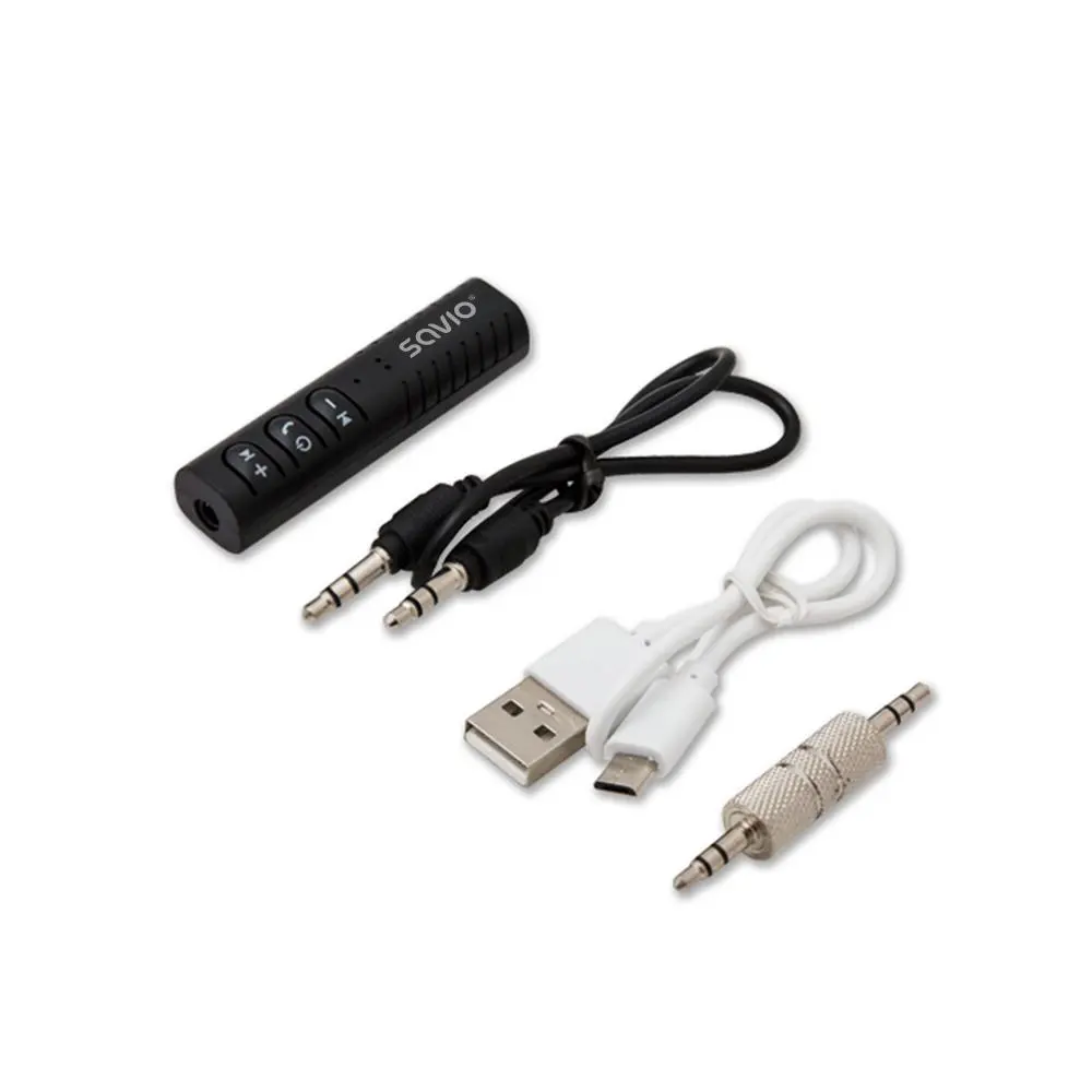 Adapter Bluetooth Savio TR-11/B Odbiornik audio jack 35mm