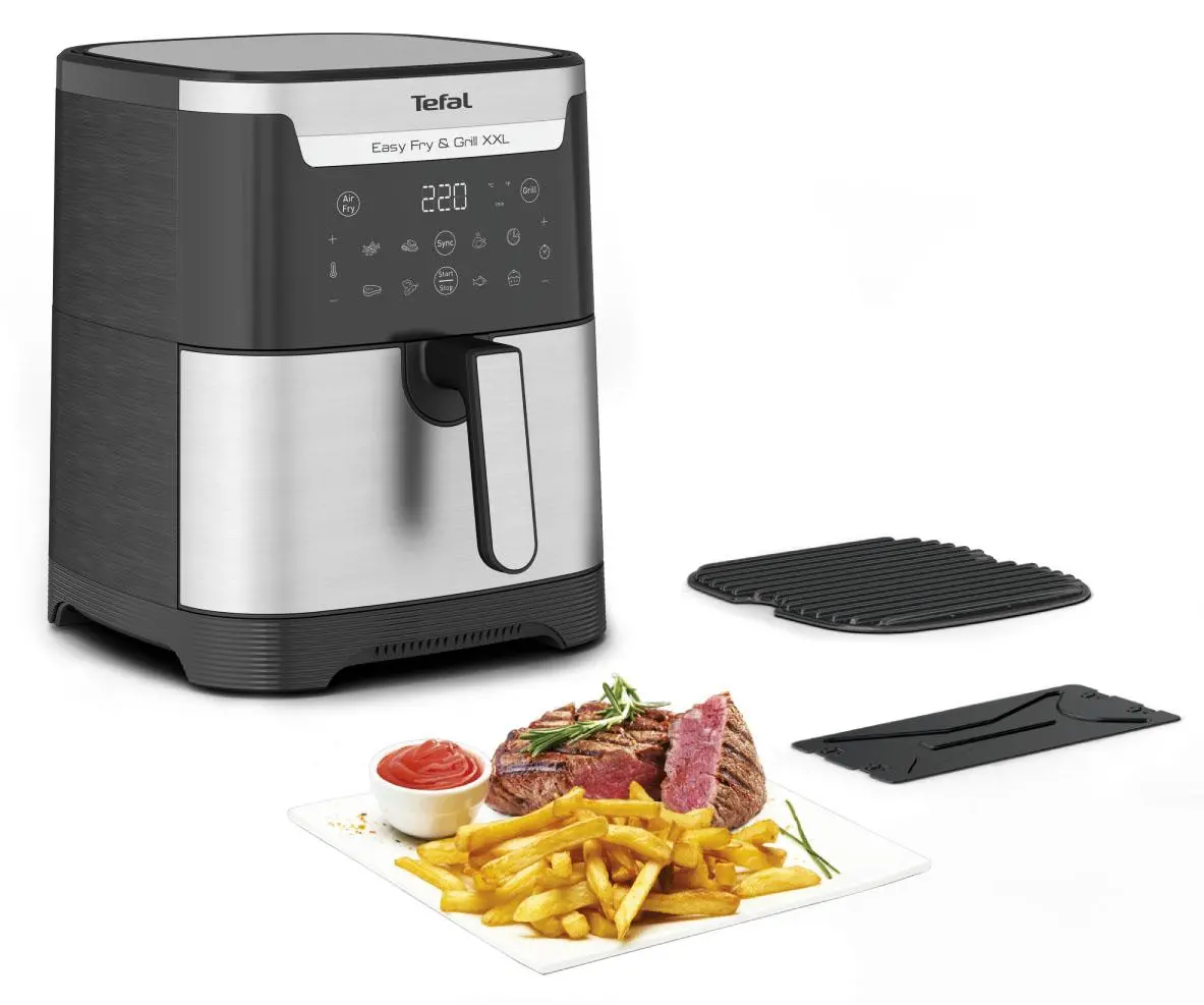 Frytkownica beztłuszczowa Tefal Easy Fry & Grill XXL EY801 1830W 6,5l Aplikacja mobilna