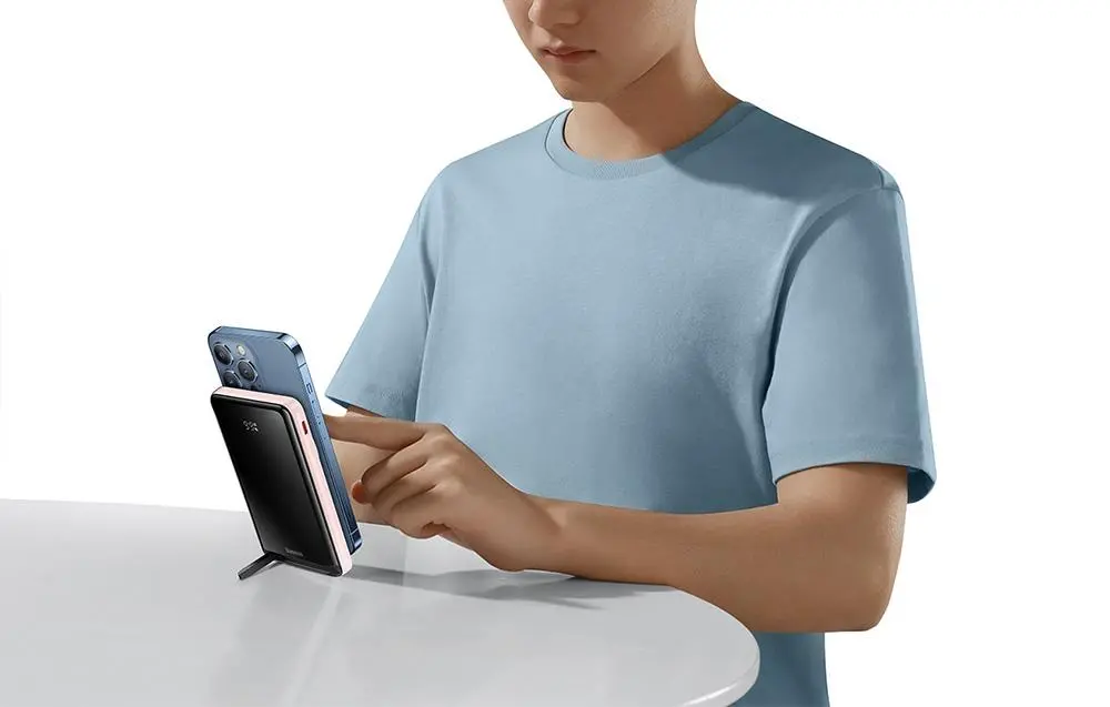 Powerbank Baseus PPCX000204 Magnetic Bracket 10000mAh 20W Różowy
