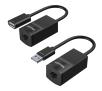 Kabel USB Unitek Y-UE01001 przedłużacz USB po skrętce 60m Czarny