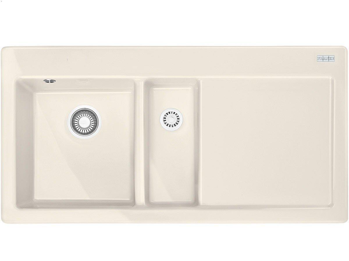 Zlewozmywak Franke Mythos MTK 651-100 (kremowy) komora z lewej strony