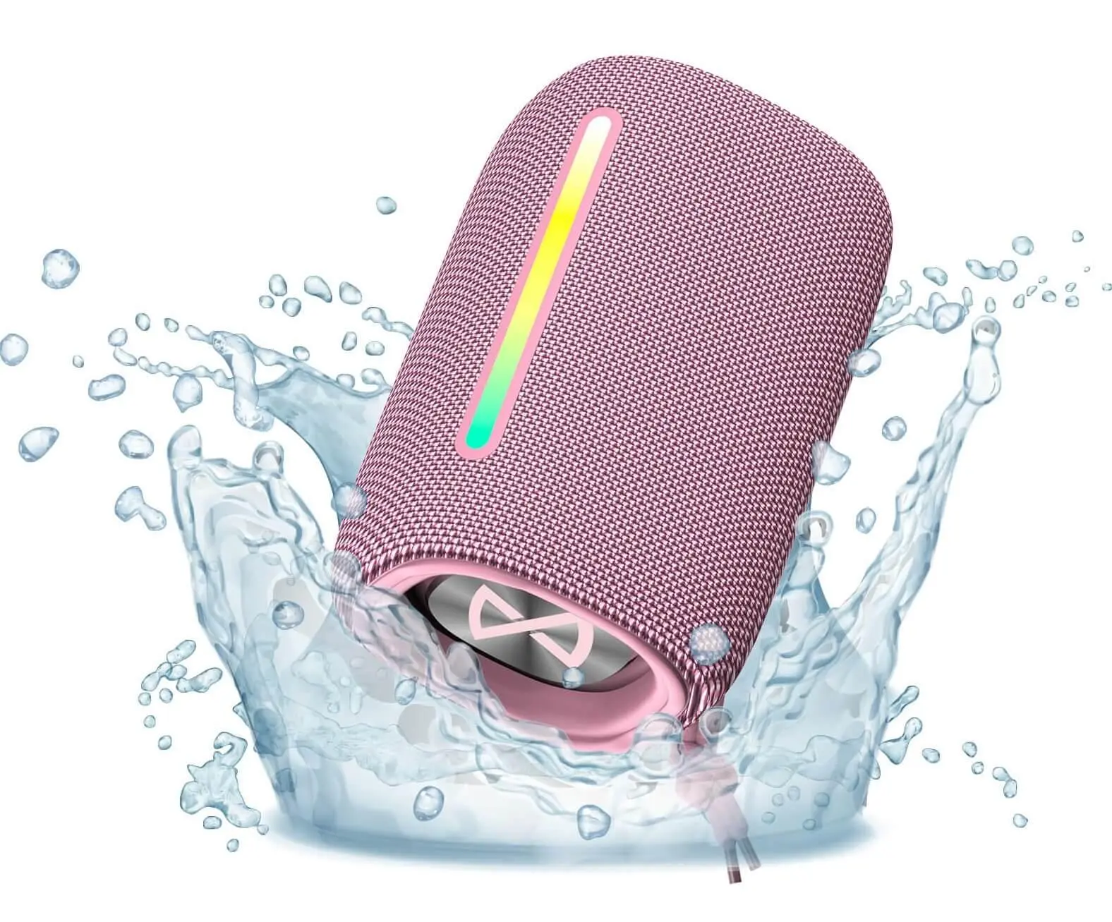 Głośnik Bluetooth Forever BS-10 LED 10W Różowy
