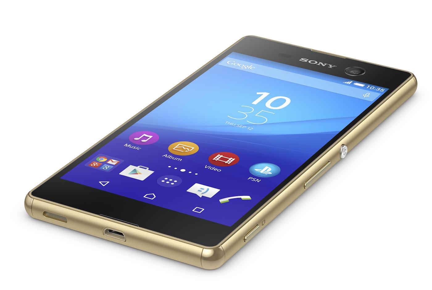 Sony Xperia M5 (złoty) + Smart Watch 2 (srebrny)