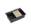 Zlewozmywak Quadron HQM7650U8_PVDG1 Marc Workstation Granitowy Czarny metalik/Złoty