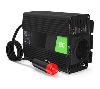 Przetwornica Green Cell INV30 24V na 230V 150W/300W Czysta sinusoida