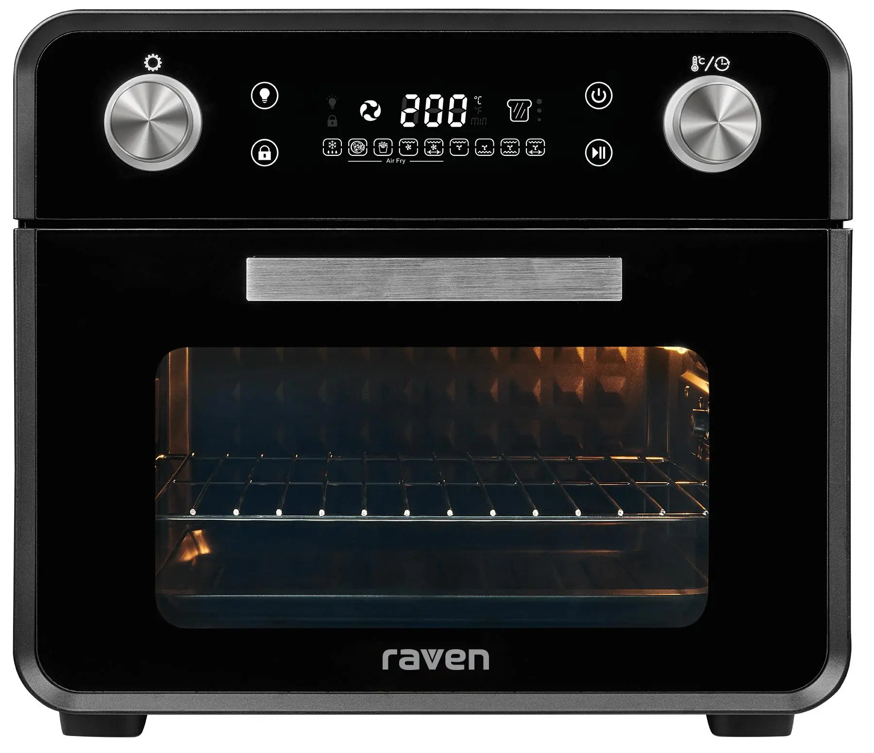 Mini piekarnik Raven 5w1 z funkcją air fryer EPI007 Rożen 22l
