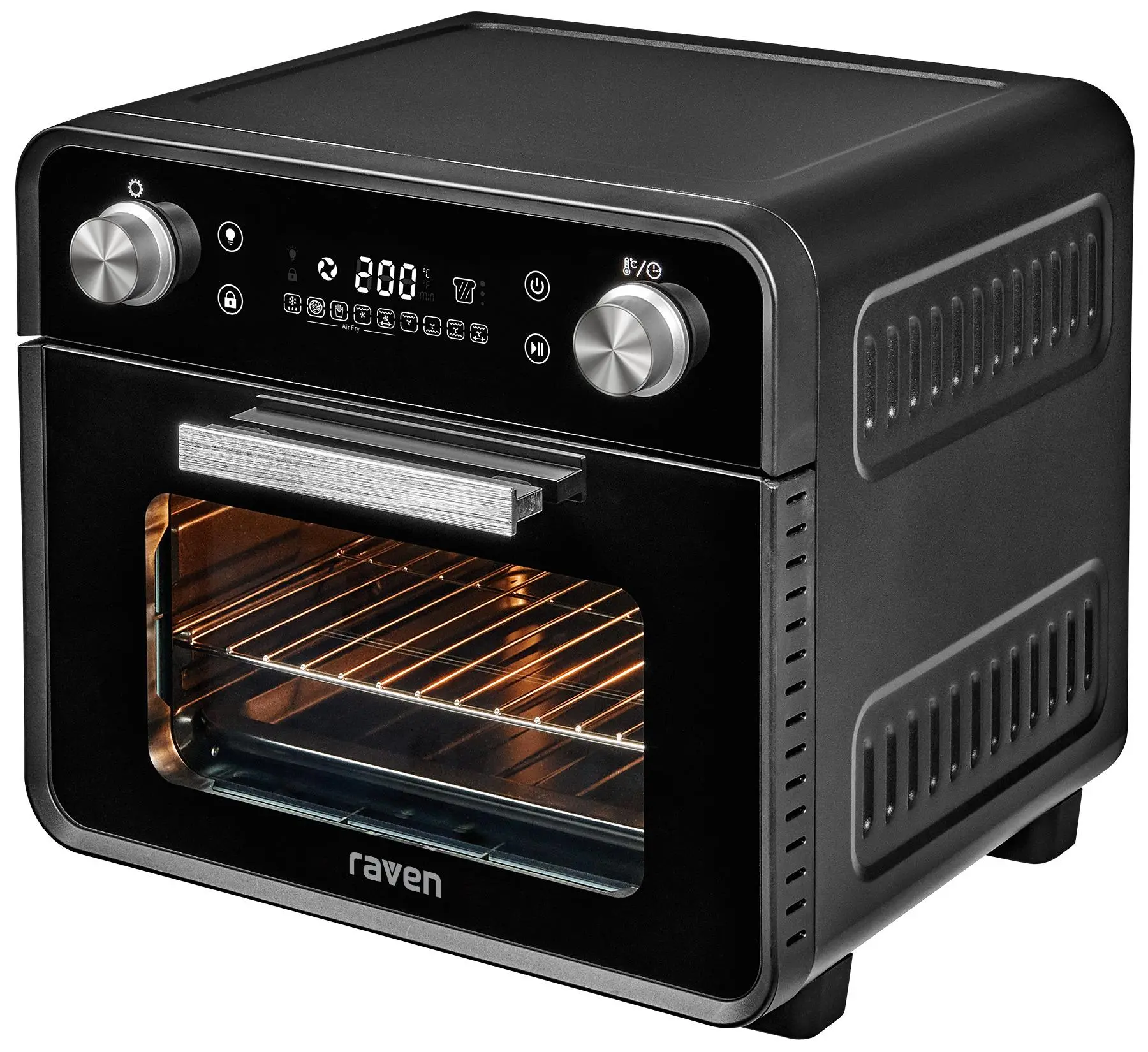 Mini piekarnik Raven 5w1 z funkcją air fryer EPI007 Rożen 22l