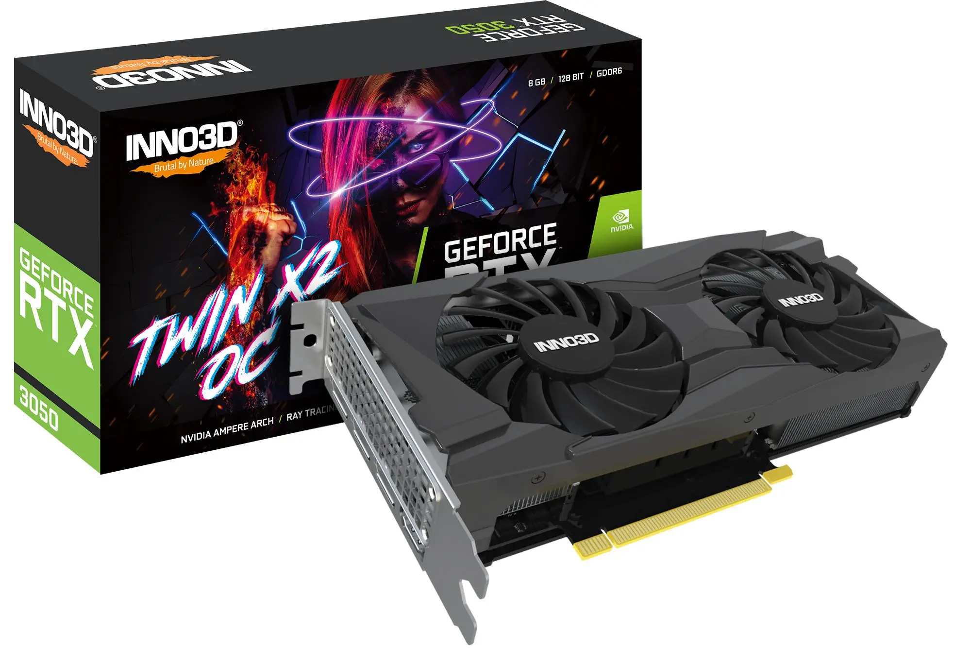 Karta graficzna Inno3D GeForce RTX 3050 Twin X2 OC 8GB GDDR6 128bit DLSS