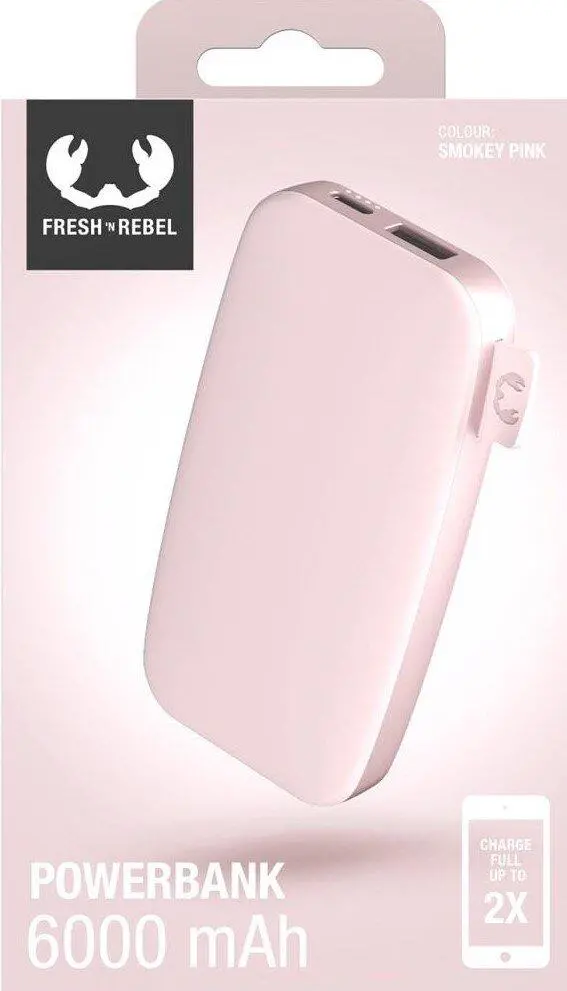 Powerbank Fresh 'n Rebel 2PB6100SP 6000mAh Smokey pink