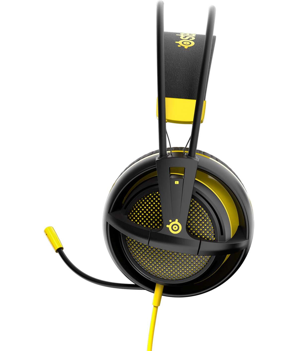 Słuchawki przewodowe z mikrofonem SteelSeries Siberia 200 - proton yellow