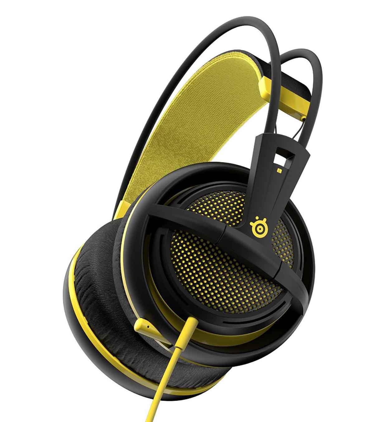 Słuchawki przewodowe z mikrofonem SteelSeries Siberia 200 - proton yellow