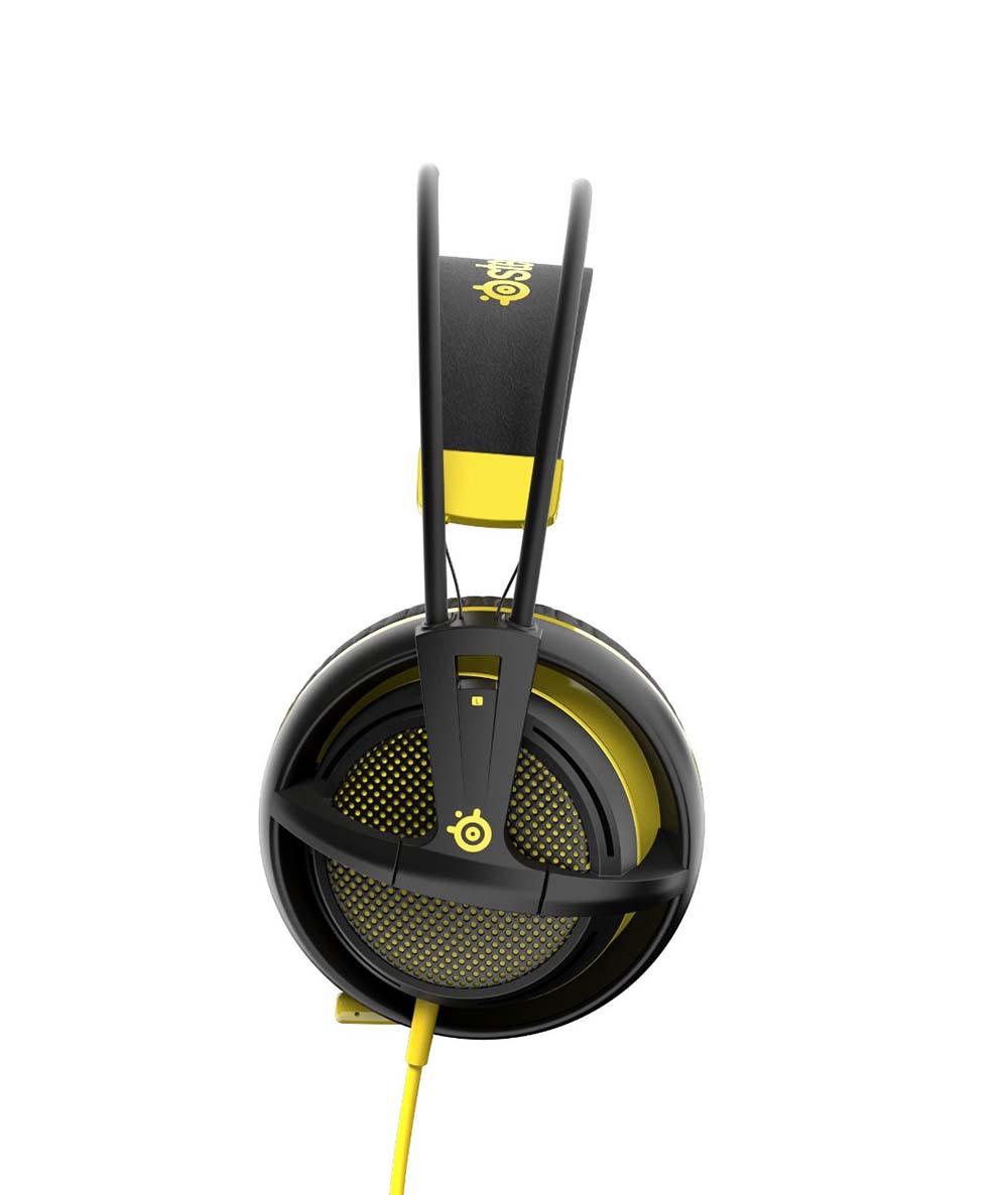 Słuchawki przewodowe z mikrofonem SteelSeries Siberia 200 - proton yellow