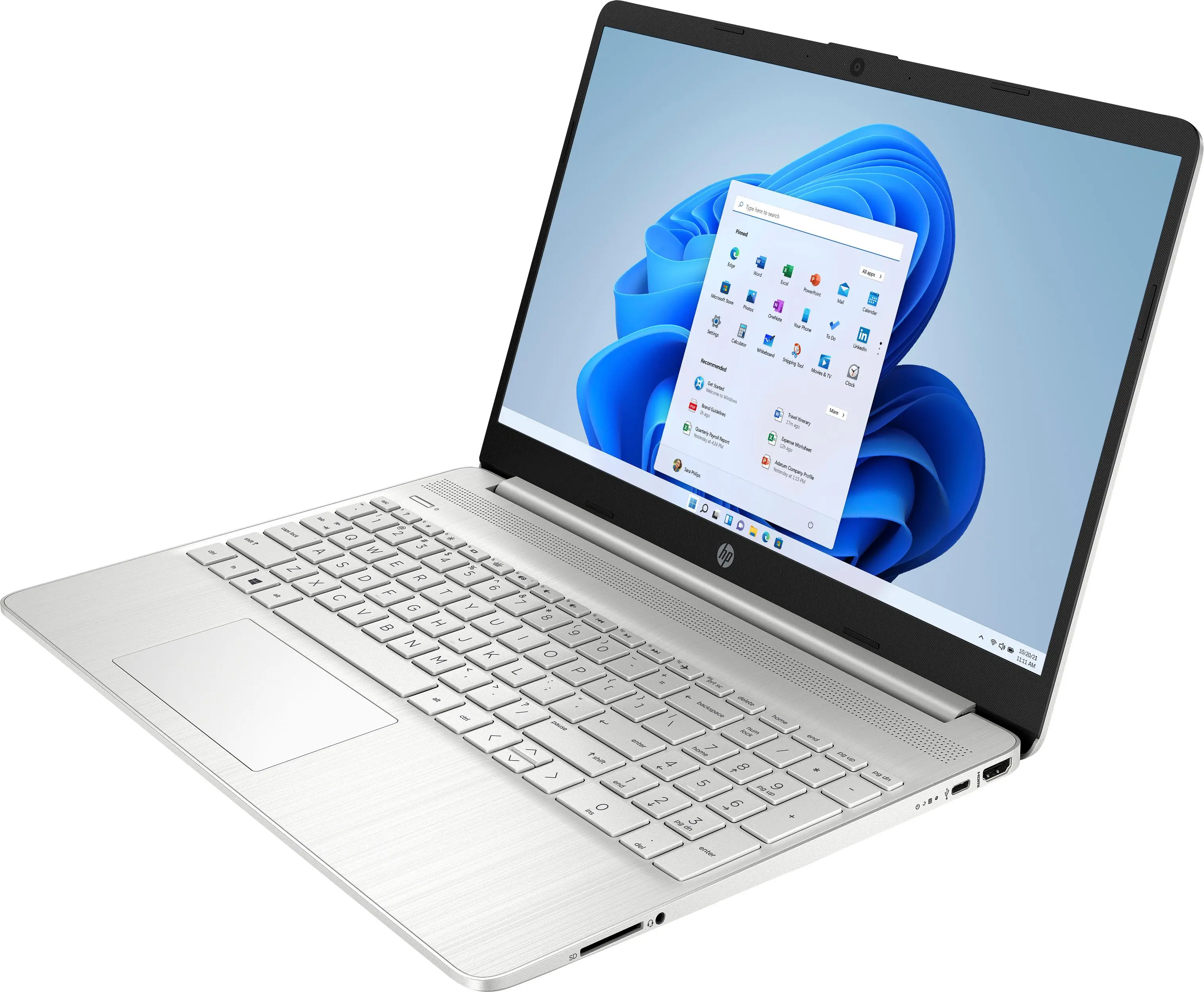 Laptop HP 15s-fq2622nw 15,6" i3-1115G4 8GB RAM 256GB Dysk SSD Win11 Srebrny