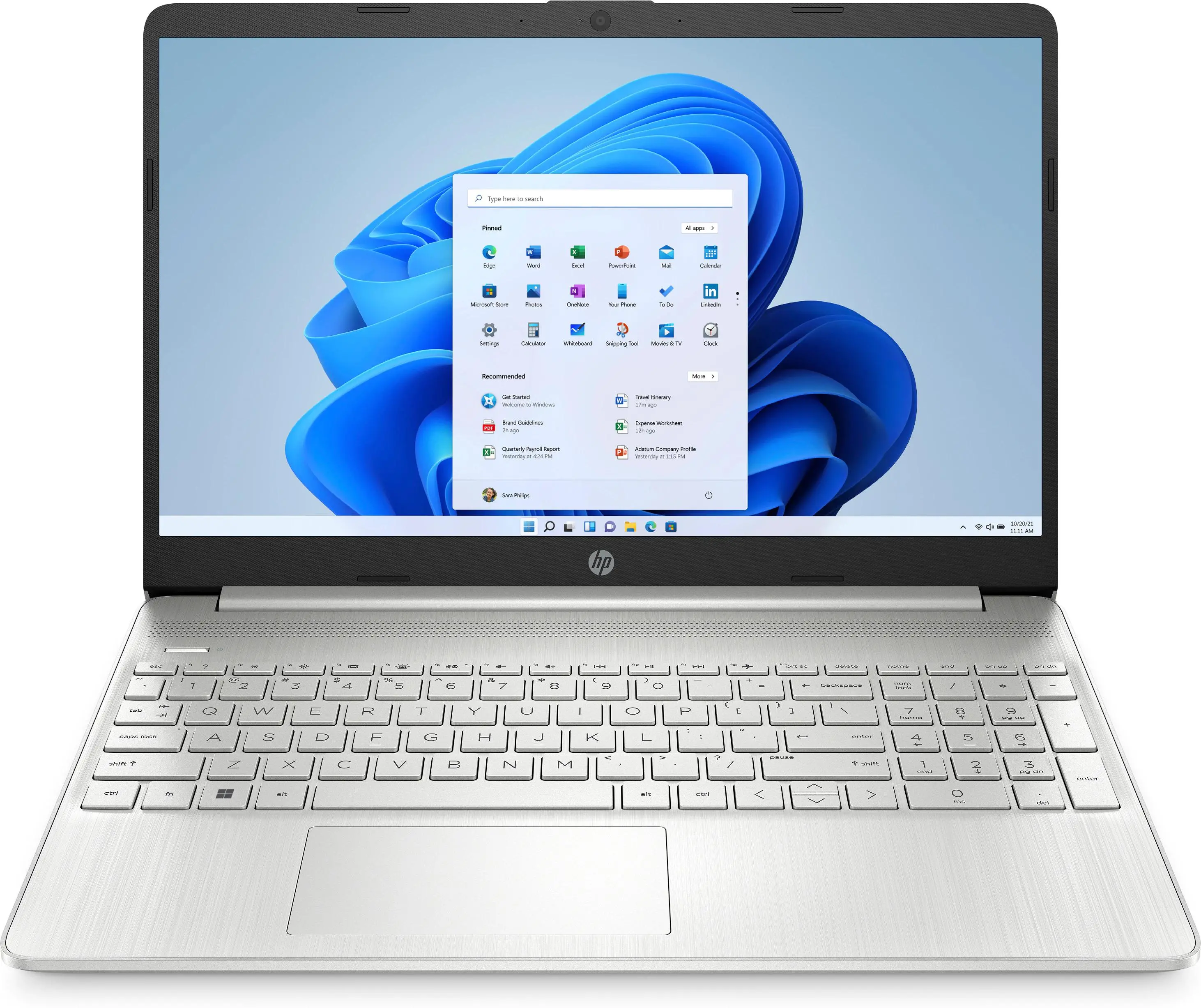 Laptop HP 15s-fq2622nw 15,6" i3-1115G4 8GB RAM 256GB Dysk SSD Win11 Srebrny