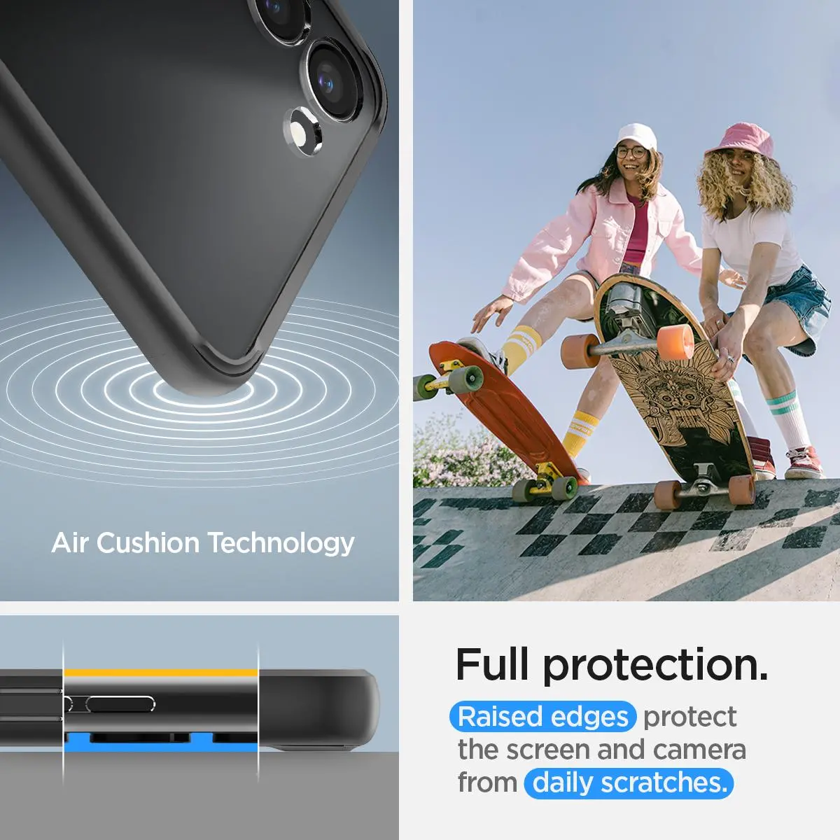 Etui Spigen Ultra Hybrid do Galaxy S23 przezroczysto Czarny