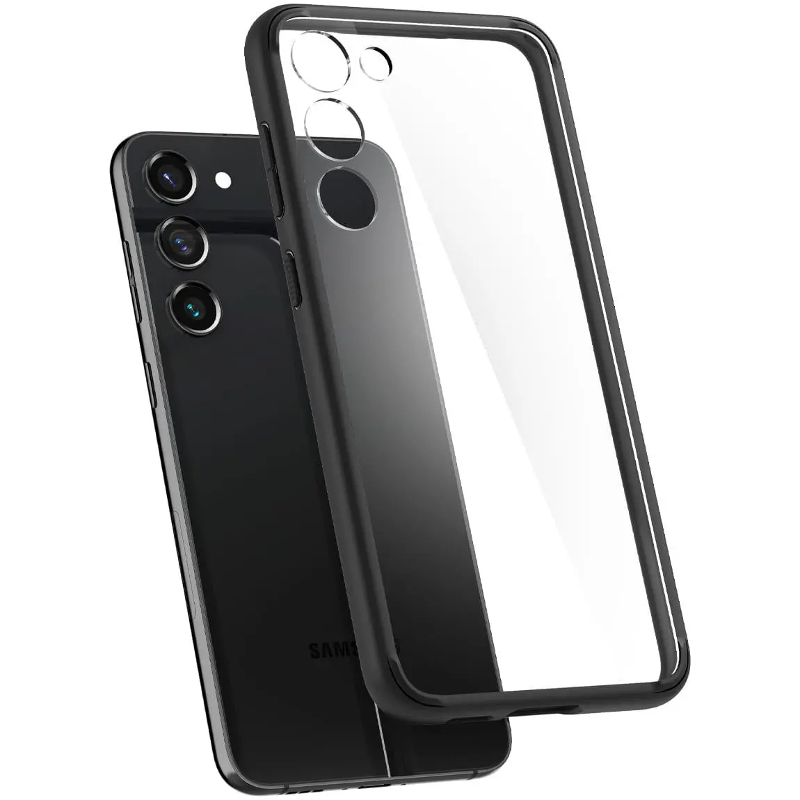 Etui Spigen Ultra Hybrid do Galaxy S23 przezroczysto Czarny