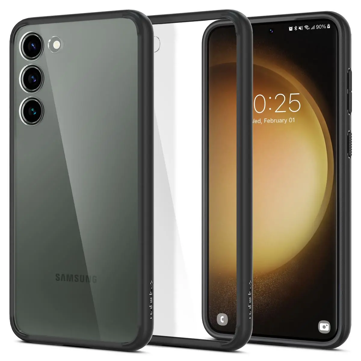 Etui Spigen Ultra Hybrid do Galaxy S23 przezroczysto Czarny
