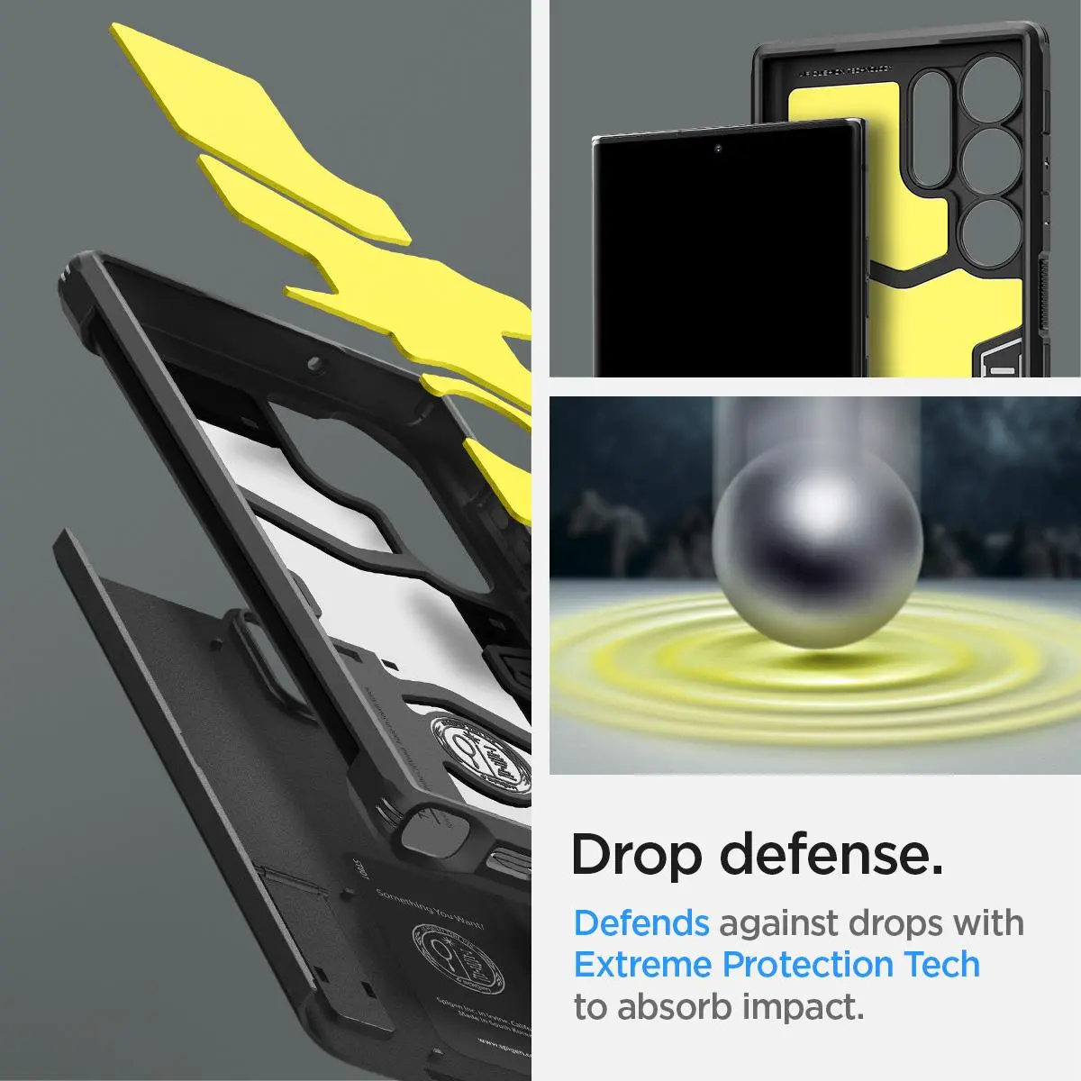 Etui Spigen Tough Armor do Galaxy S23 Ultra Czarny