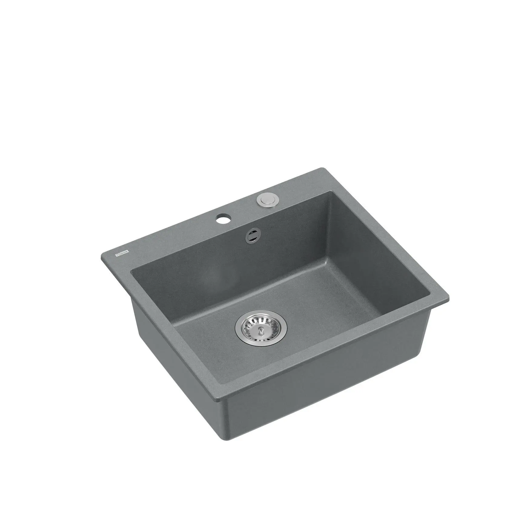 Zlewozmywak Quadron HB8304U5-BS P2O Morgan 110 Granitowy Szary/Stalowy